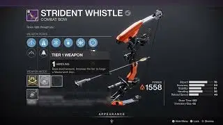 Season 17 Destiny 2 New Bow Strident Whistle #Destiny2 #Shorts