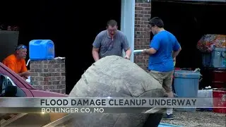 Flood damage cleanup underway in Bollinger County