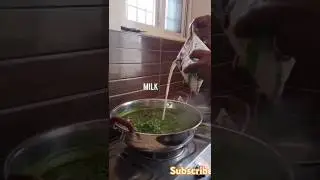 how to make plane palak recipe  #food
