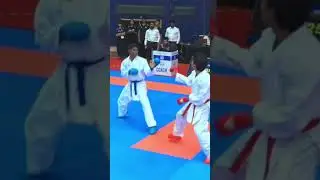 combination kick se  score nikala #karate #karate1 #karatematch #karatefight