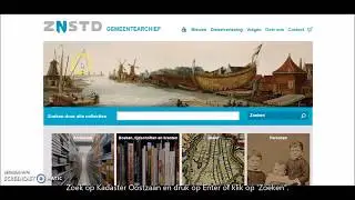 HOW TO: Zoeken in digitale archieven van het kadaster