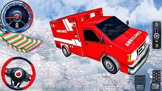 Ambulance Car Stunt Mega Ramp - Emergency Van GT Roof Jumping Racing - Android Gameplay