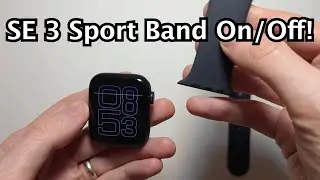 Спортивный ремешок для Apple Watch SE 3: как прикрепить, надеть и снять!