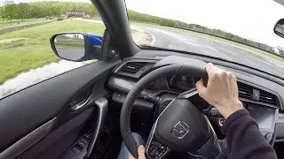 2017 Honda Civic Si Coupe - POV First Impressions (Road America, Wet)