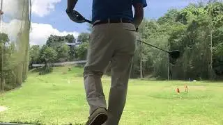 Self Practiced, Iron 7, Pitching and Wood 5 on the Thick Grass. Thank you for stopping by.