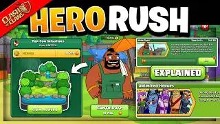 NEW Hero Rush Event Explained - FREE Scenery, 20x Chests & Rewards in Clash of Clans!