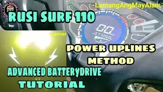 PWEDE BA ANG POWER UPLINES SA MGA RUSI?? | RUSI SURF 110 POWER UPLINES METHOD | ADVANCE BATTERYDRIVE