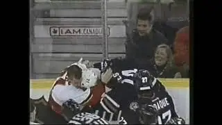 Andrew Ference vs Raffi Torres (Newsclip 3) - Oct 2, 2003