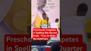 Preschooler Competes in Spelling Bee Quarter Finals 🐝Can he Make the Semis. #spellingbee #smartkids