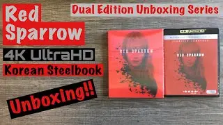 Red Sparrow 4K UltraHD Steelbook Blu-Ray Unboxing!! Jennifer Lawrence **August Action Movie Series**