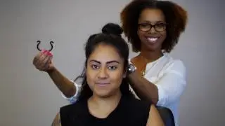 PuffCuff styling demo with Type 2 Hair