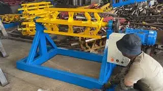 🔧 Electric Decoiler for Roll Forming Line | High-Speed Uncoiler for Metal Coils | Toppo Machinery