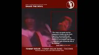 Shake The Devil Tacoma TOMMY BOLIN