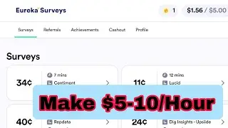 Зарабатывайте 5&ndash;10 долларов в час на опросах Eureka | Мой честный отзыв (правдивый или нет?)