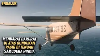 EMERGENCY LANDING ON A SANDBANK IN THE MIDDLE OF THE INDIAN OCEAN‼️- Horizon Line