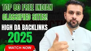 Top 80 Free Classified Submission Sites in India 2025 🔥 | High DA Websites for SEO & Backlinks