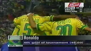 1998 FIFA World Cup Semi-final Brazil Netherlands Ronaldo Goal