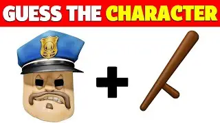 Guess The Roblox Obby characters by Emoji Quiz!  👮 Barry Cop, 👨&zwj;🍳 Mr. Mix, 🌈 Rainbow Friends