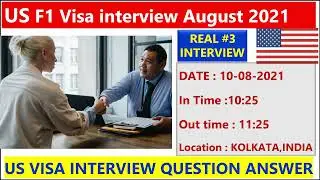 US F1 VISA  INTERVIEW EXPERIENCE 2021 | US VISA INTERVIEW QUESTION ANSWER | USA STUDY VISA ||
