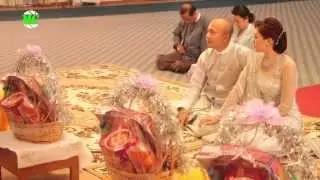 သက်မွန်မြင့် နဲ့ ကိုစစ်နိုင် တို့ရဲ့ မင်္ဂလာဦး အလှူပွဲ