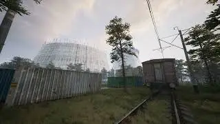Chernobylite Ambience - Chernobyl NPP | Cooling Towers & Train - Ambience for working & studying