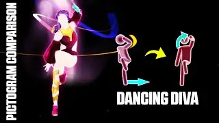PICTOGRAM COMPARISON - DANCING DIVA | JD2015 x JDU [CHINESE VERSIONS]