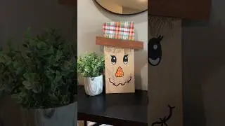 DIY Reversible Scarecrow/Snowman Sign! #diy #diycrafts #diydecor