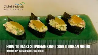 Gunkan Nigiri Sushi with King Crab & Black Caviar | Step-by-Step at Home