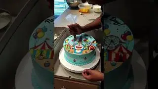 🧁 &ldquo;Doraemon Carnival Cake in the Making &ndash; Sweetest Day Surprise!&rdquo;#doraemoncake