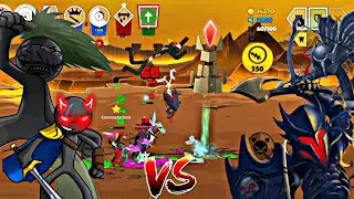 Stick war : Saga online 1vs1 General Xiphos and Gigantlord vs Chaos #stickwarsaga #zatrox 