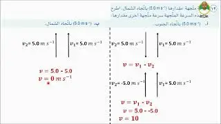 الدرس السادس : طرح المتجهات  للصف الحادى عشر فيزياء