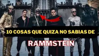10 cosas que quiza no sabías de #rammstein