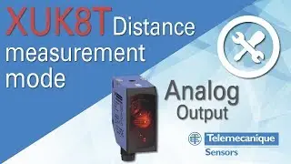 Tutorial &ndash; OsiSense XUK8T &ndash; Distance measurement mode with analog output