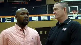 RNE basketball coach Aaron Lucas