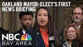 Watch: Oakland Mayor-Elect Sheng Thao Speaks at City Hall