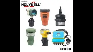 Holykell Ultrasonic liquid level sensor Ultrasonic Level Measurement Liquid Level Transmitter