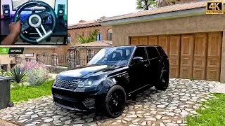 730HP Land Rover Range Rover Sport SRV AWD - Forza Horizon  5 | Steering Wheel Gameplay | 4K60FPS