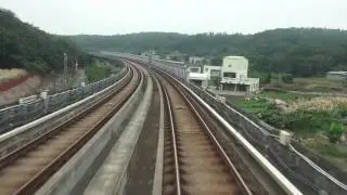 桃園機場捷運 普通車 Commuter A21 環北站-A1台北車站- 字幕版  6倍速度 縮時攝影 路程景Taoyuan International Airport MRT