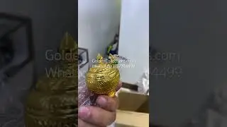 Small Round Mukut(Crown) for God/Goddess Alankaram #mukuta #mukut #crown #kireedam