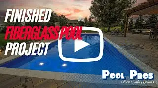 Finished Fiberglass Pool Project - River Pools D36