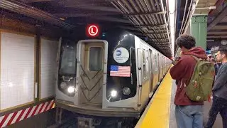 NYC Subway: R143 & R160 L Train Action @Bedford Av & 6th Av