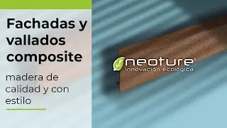 Fachada madera y Vallado EXTERIOR NEOLACK: ⭐️veteados exclusivos, composite de CALIDAD⭐️