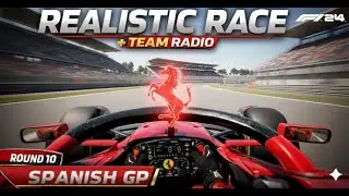 LIVE: Spanish GP | Charles Leclerc Ferrari | F1 24 Career Mode | Round 10
