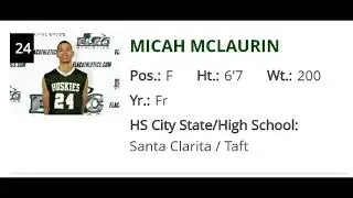 E.L.A.C. Basketball #24 Freshman Micah Mclaurin