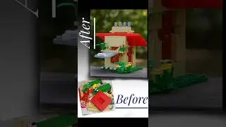 LEGO House Build | Before vs After Transformation | Creative Lego Ideas #shorts