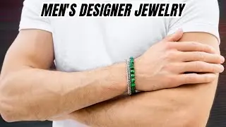 Men's GREEN TIGER EYE Faceted Bracelet - One Size Fits All
