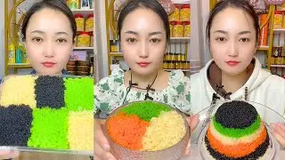 Rainbow Fish Roe ASMR Eating Sounds | Colorful Texture Mukbang #321