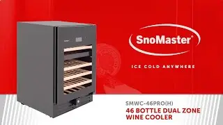 SnoMaster - 46 Bottle Single Zone Wine Cooler (SMWC-46PRO(H))