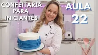 Como Decorar Bolo em Chantilly | Ondas Perfeitas com Bico P&eacute;tala 126 (Passo a Passo)