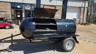 Monster Grill 500 gallon pull out Charcoal ash pan 2 rack bbq smoker grill trailers for sale rentals